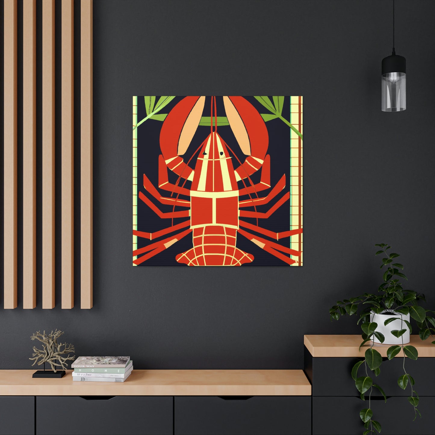 Lobster's Luxurious Glow - Canvas