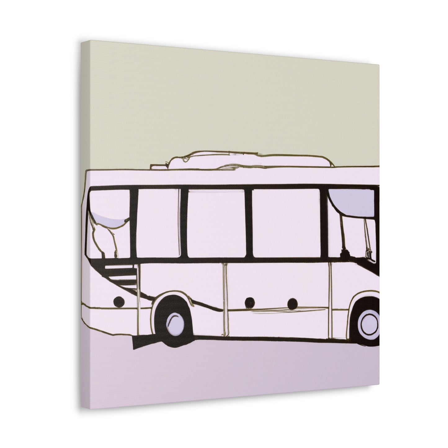 "Bus of Minimalism" - Canvas