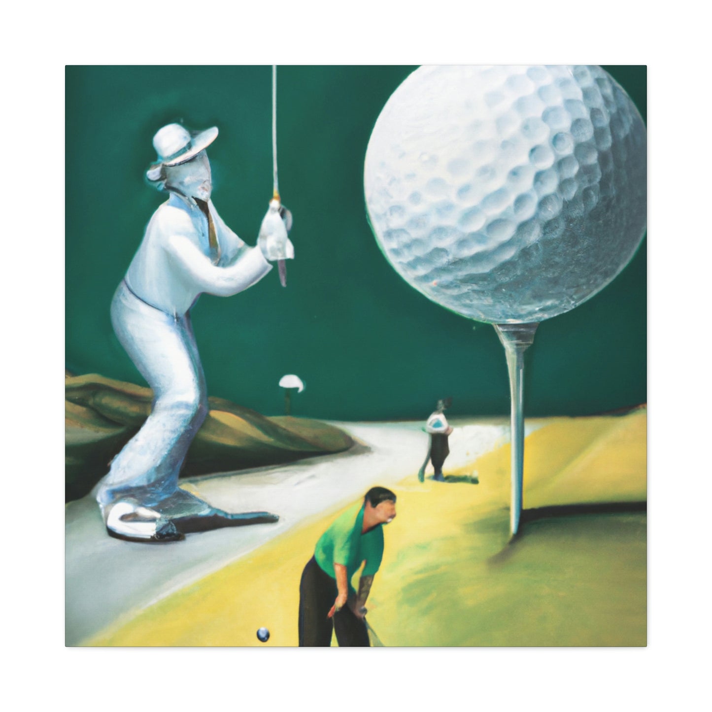 Golfing Through Dreamland - Canvas