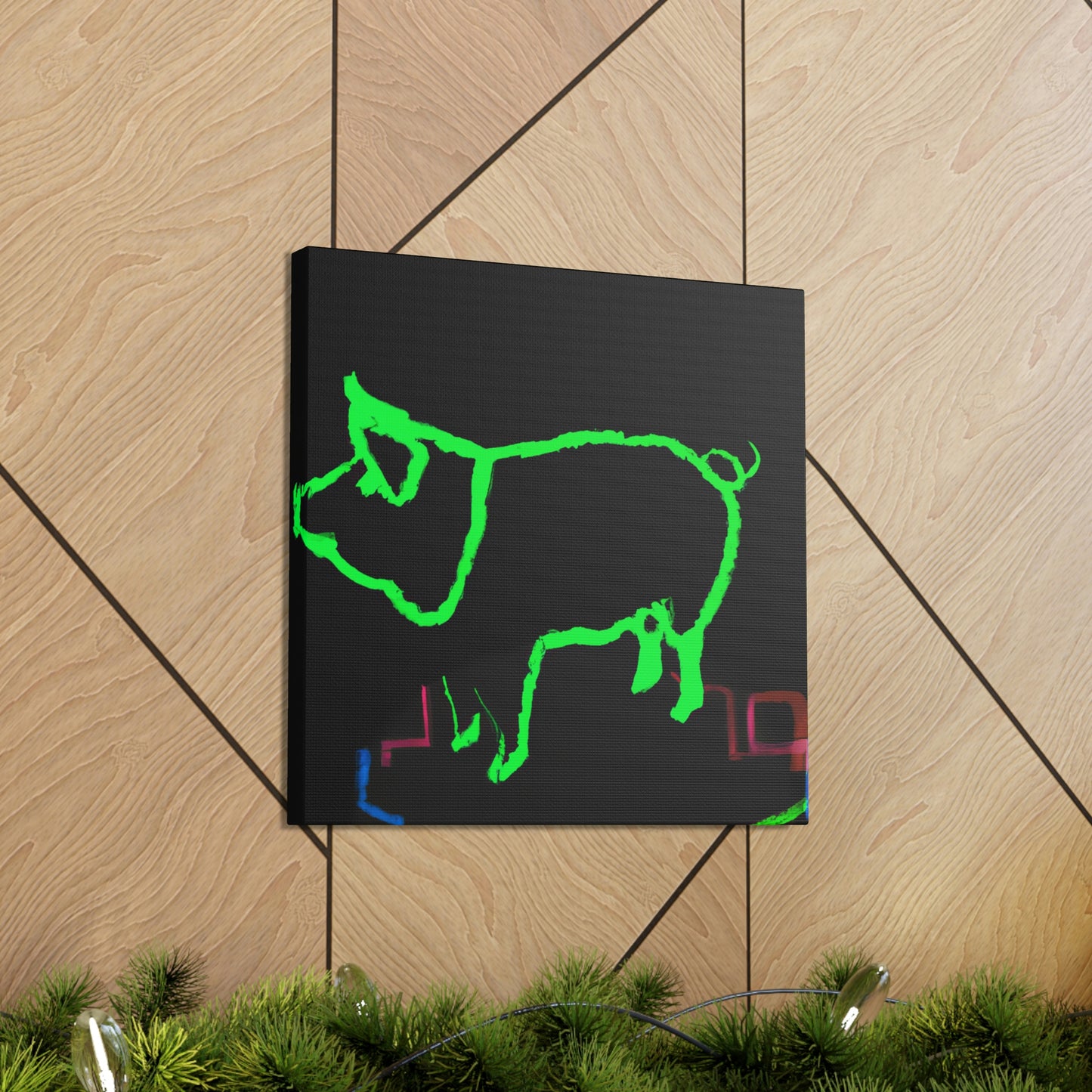 "Pig with Paunchy Pride" - Canvas