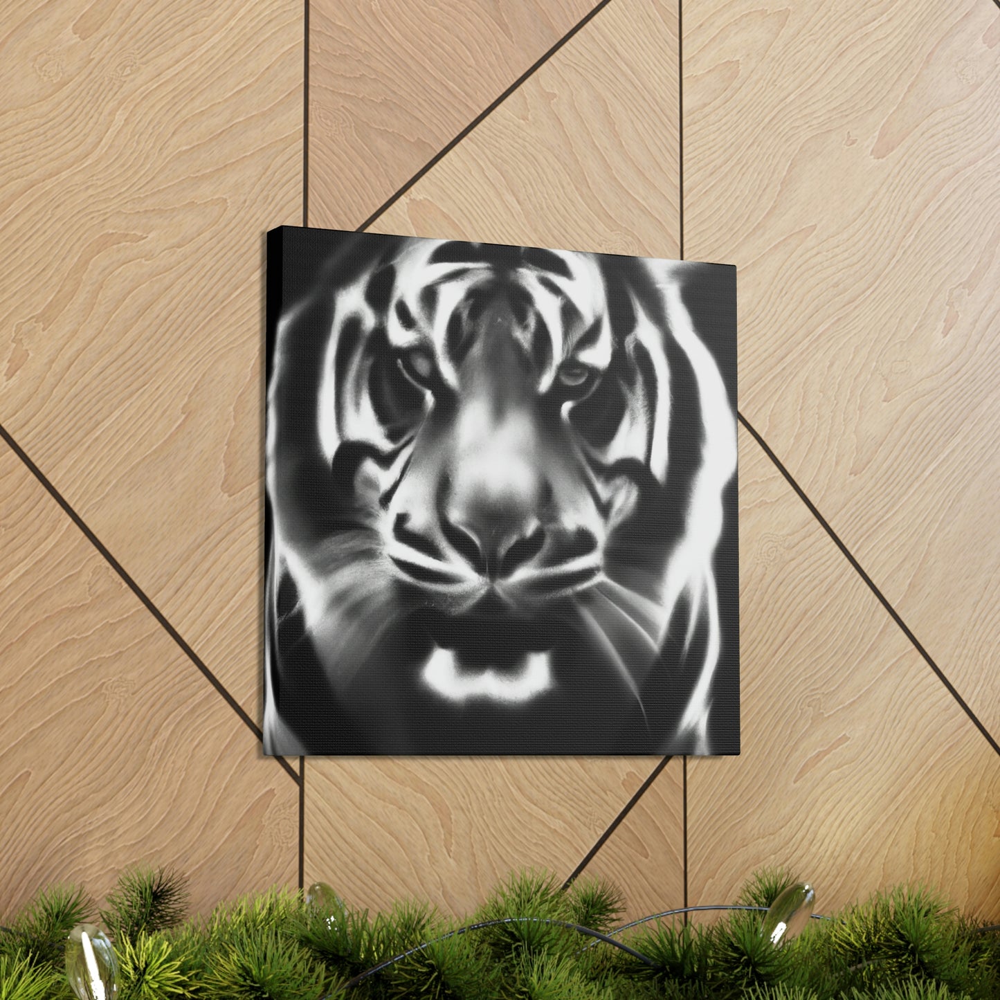 "Majestic Bengal Tiger Scene" - Canvas