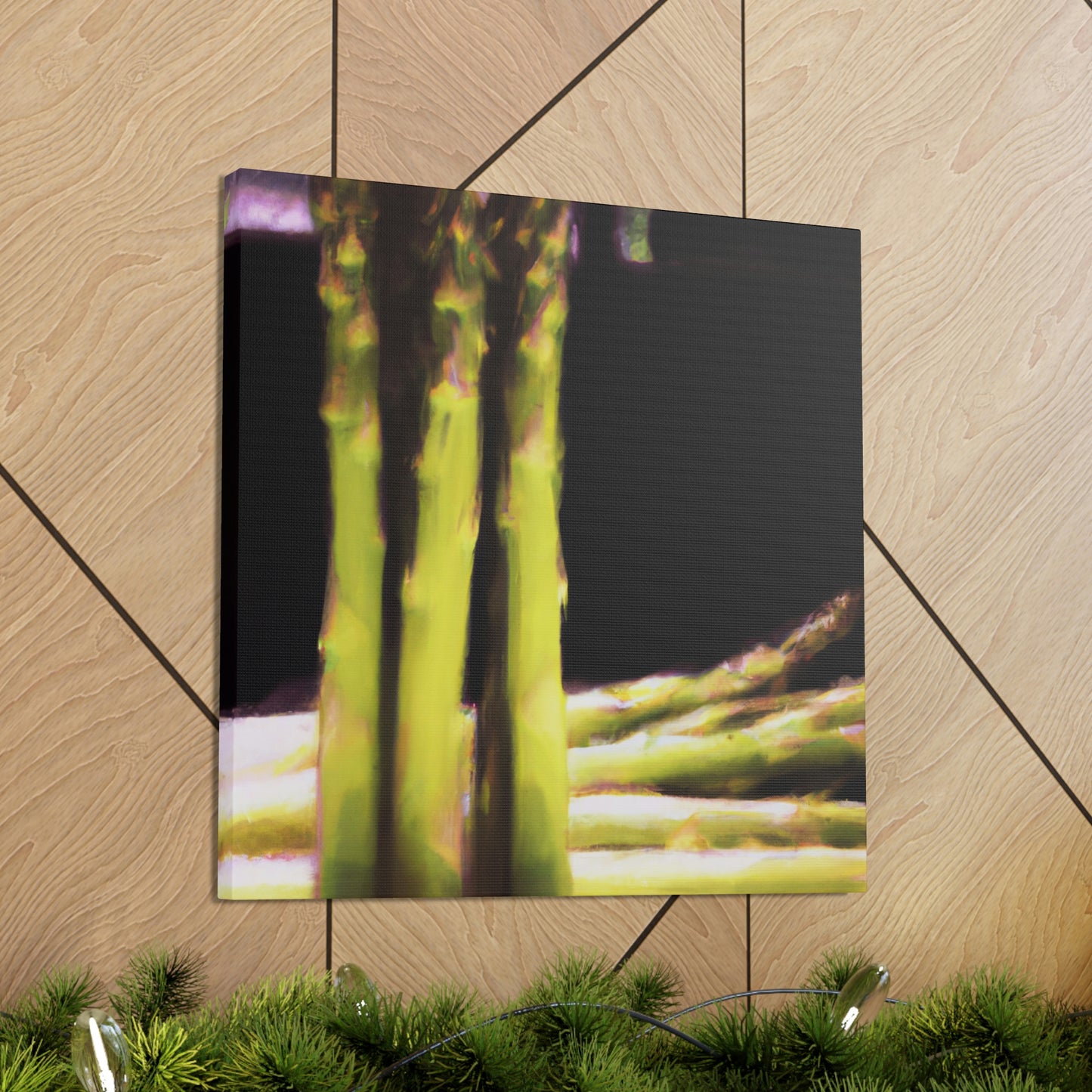 "Asparagus Aesthetic Abstract" - Canvas