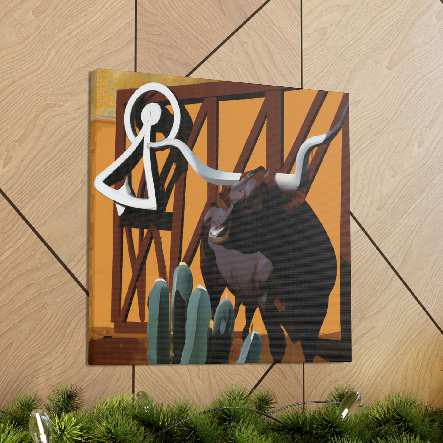 Lone Star Longhorns - Canvas