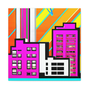 Modern Art Deco Delight - Canvas