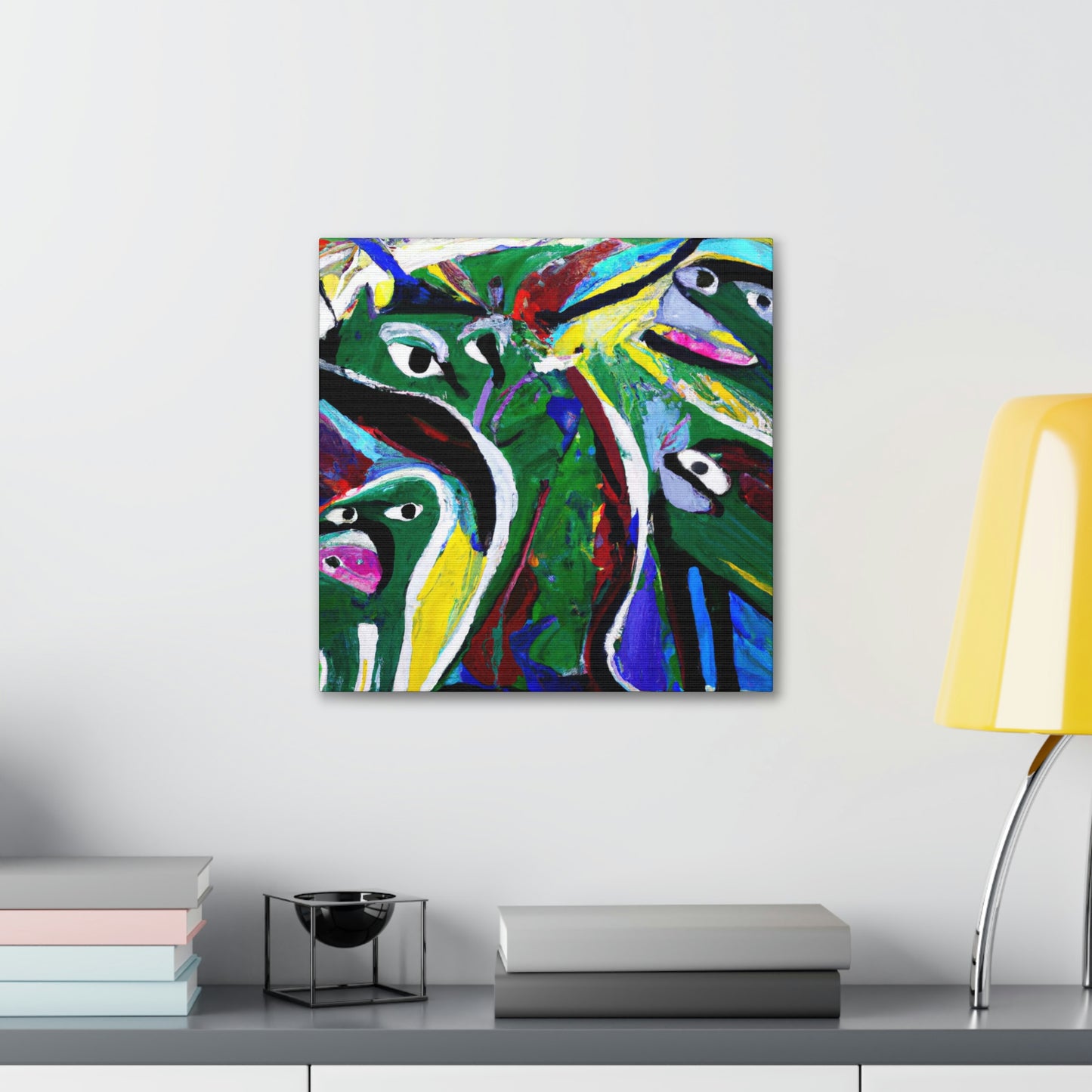 Otters in Abstraction - Canvas