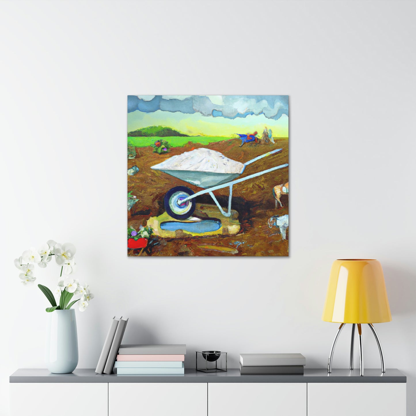 Wheelbarrow in Wonderland - Canvas