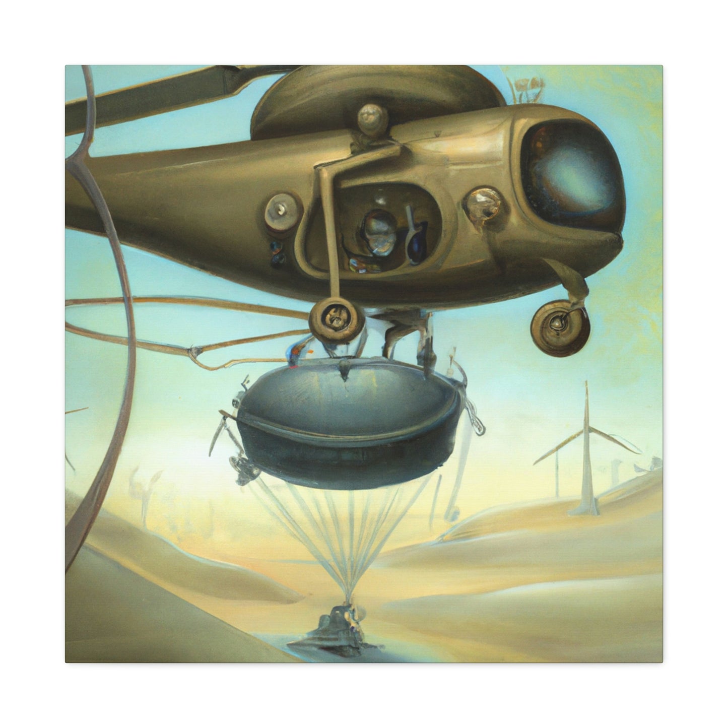 Helicopter in Surrealism - Canvas