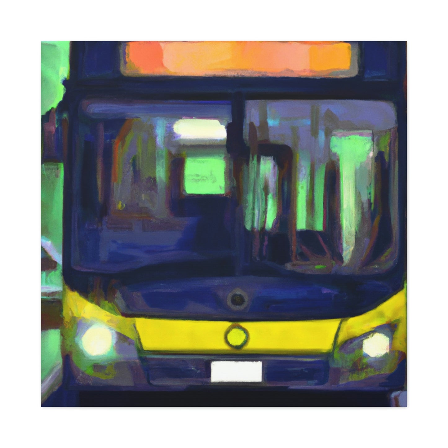 Bus on the Move - Canvas