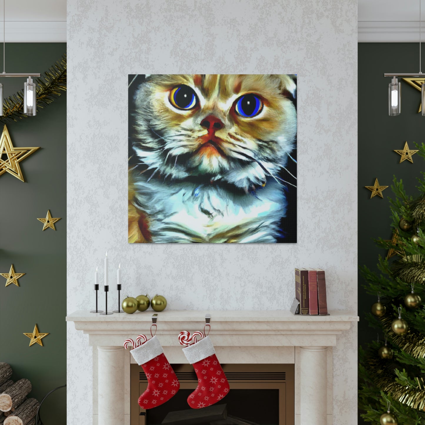 Feline Furry Enchantment - Canvas