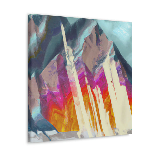 Mountain Abstract Mystery - Canvas