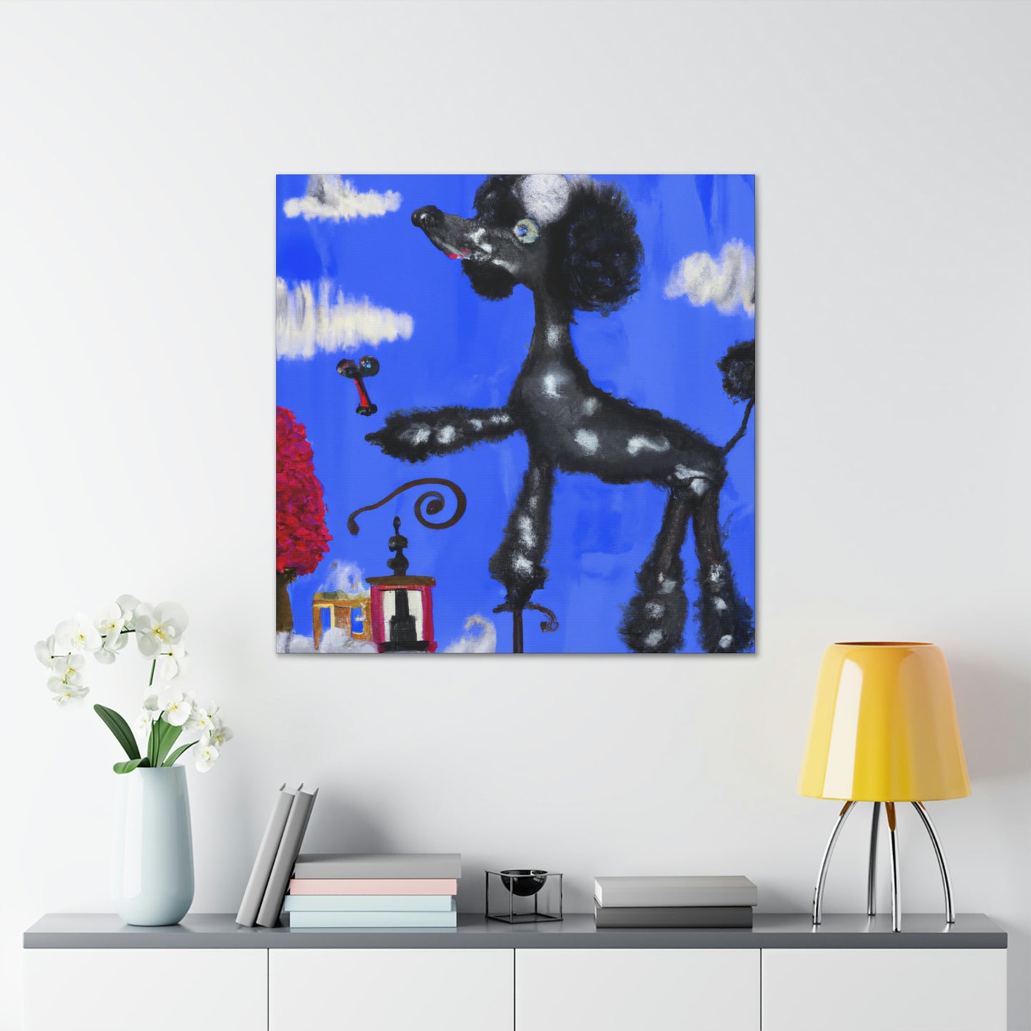 Poodle in Dreamland - Canvas