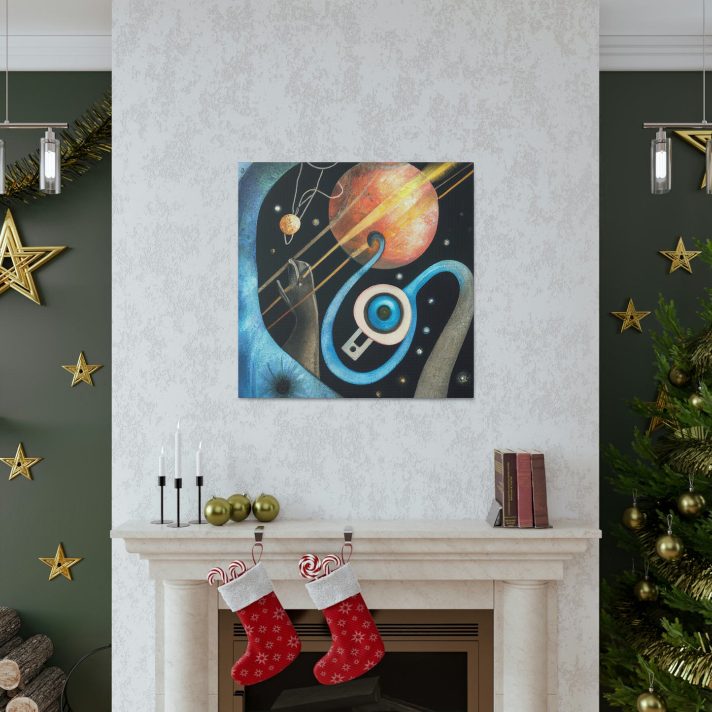 Pluto: Cosmic Deco - Canvas