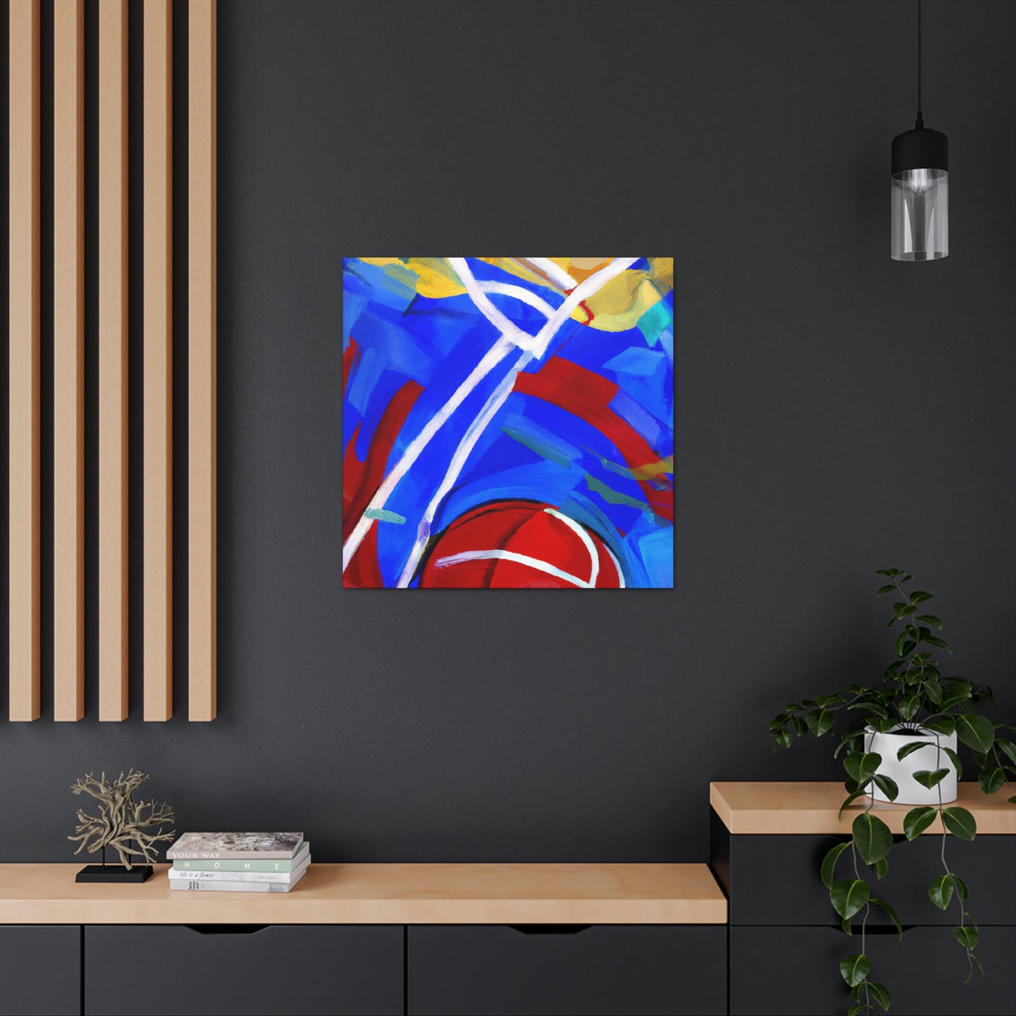 "Basketball: In Color" - Canvas