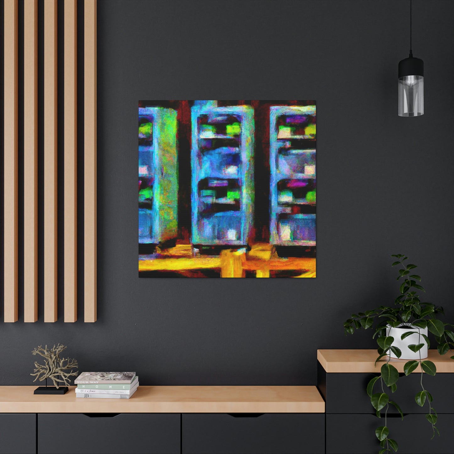 "Digital Tech Impressionism" - Canvas