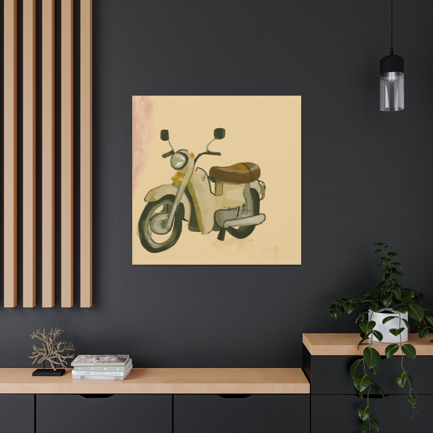 Motorcycle in Monochrome - Canvas