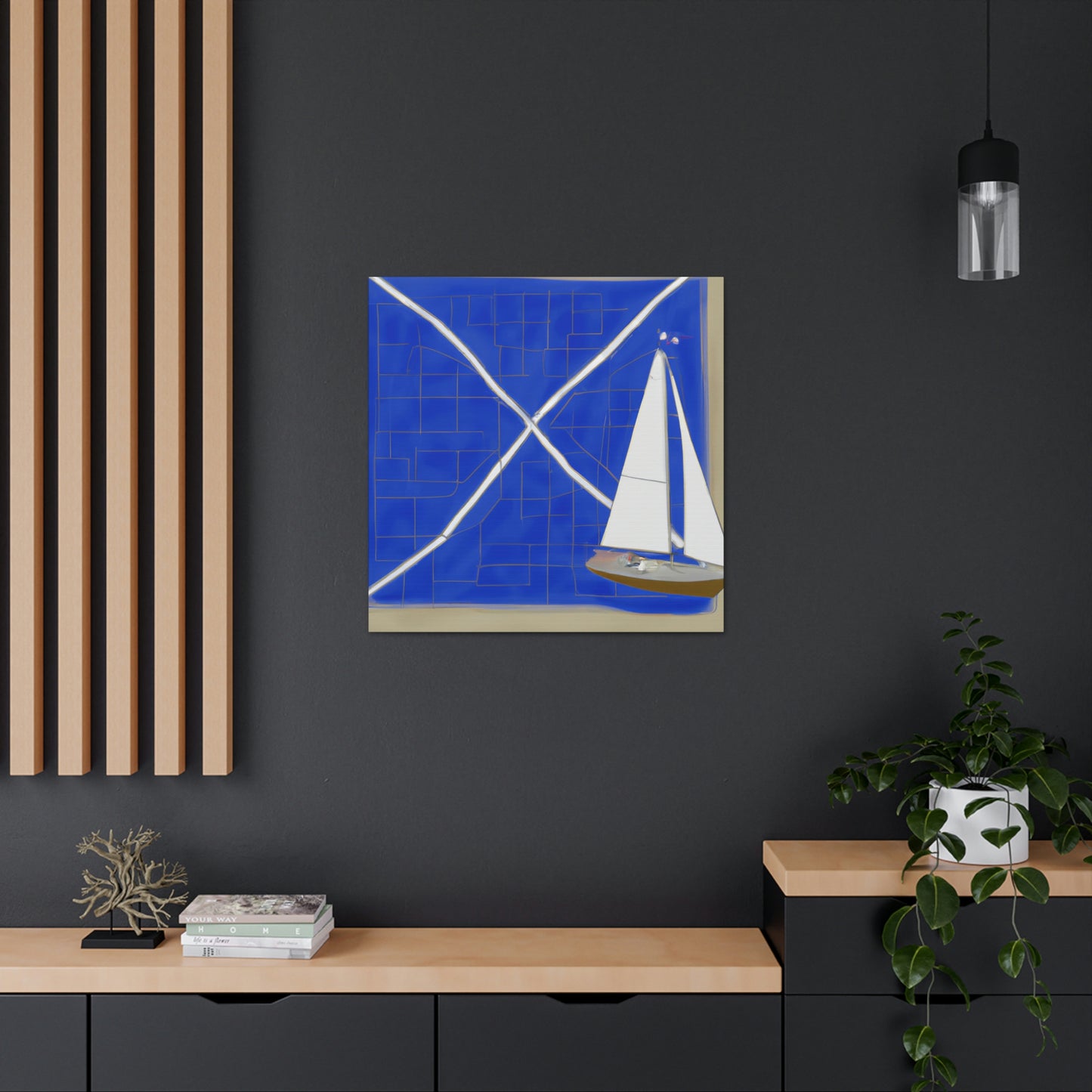 Nautical Minimalism Chart - Canvas