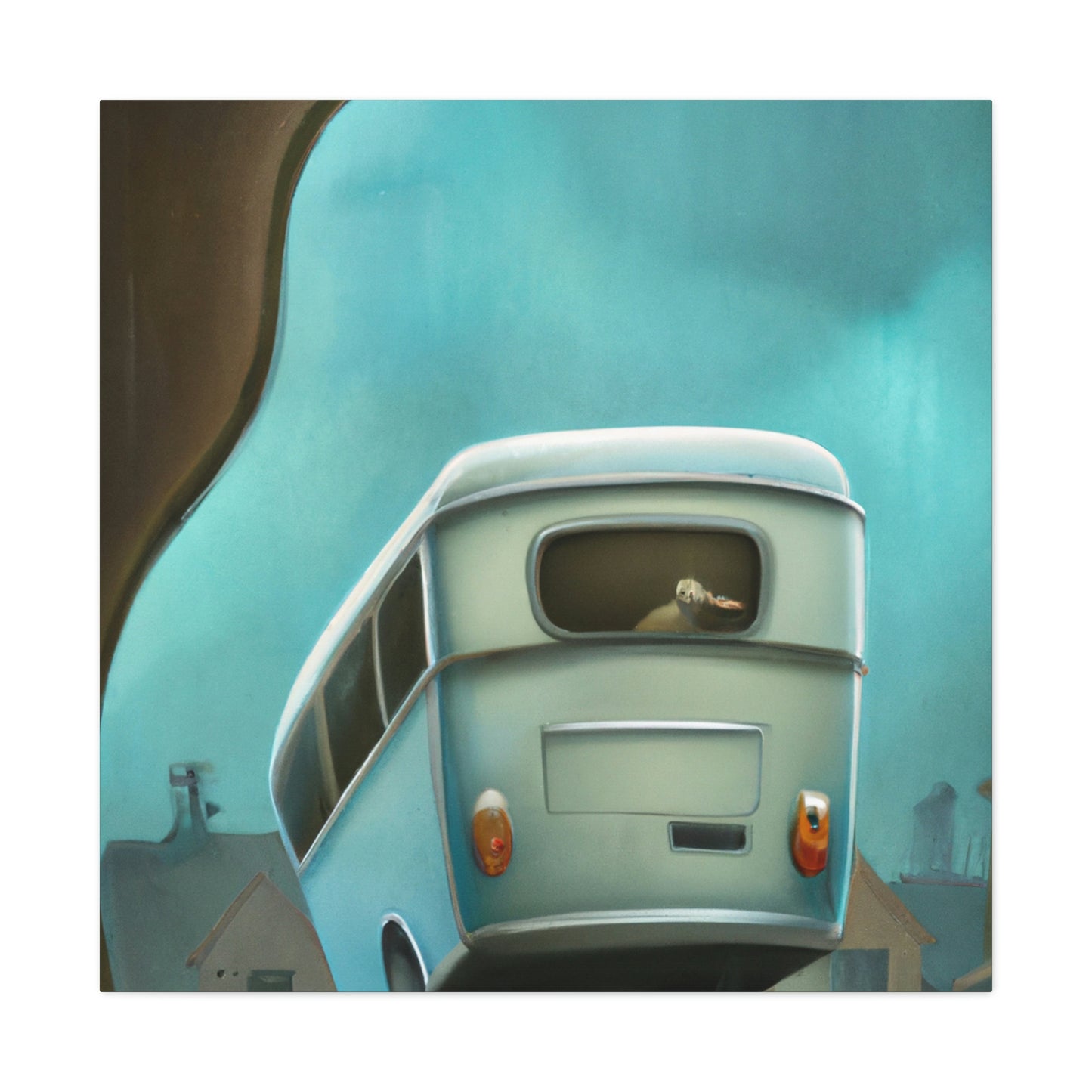 "Camper Van Onward Travel" - Canvas