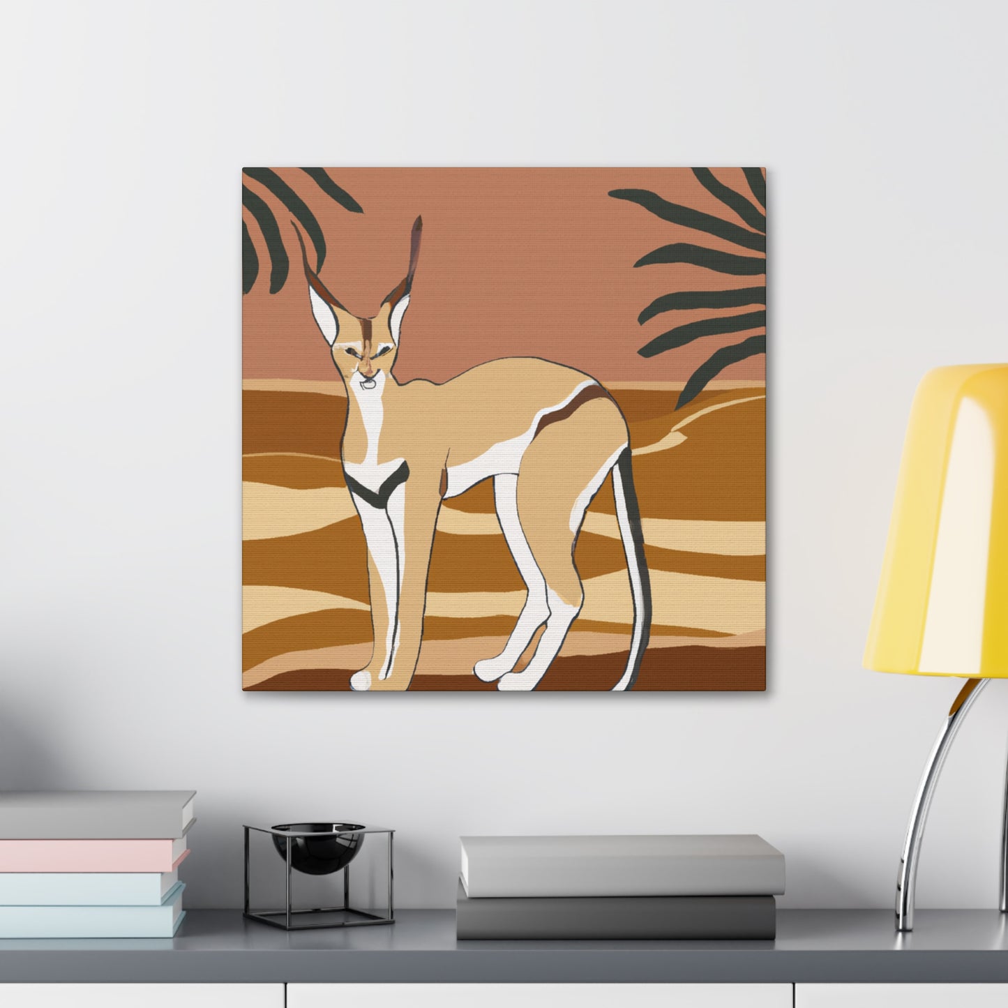 "Caracal's Deco Dream" - Canvas