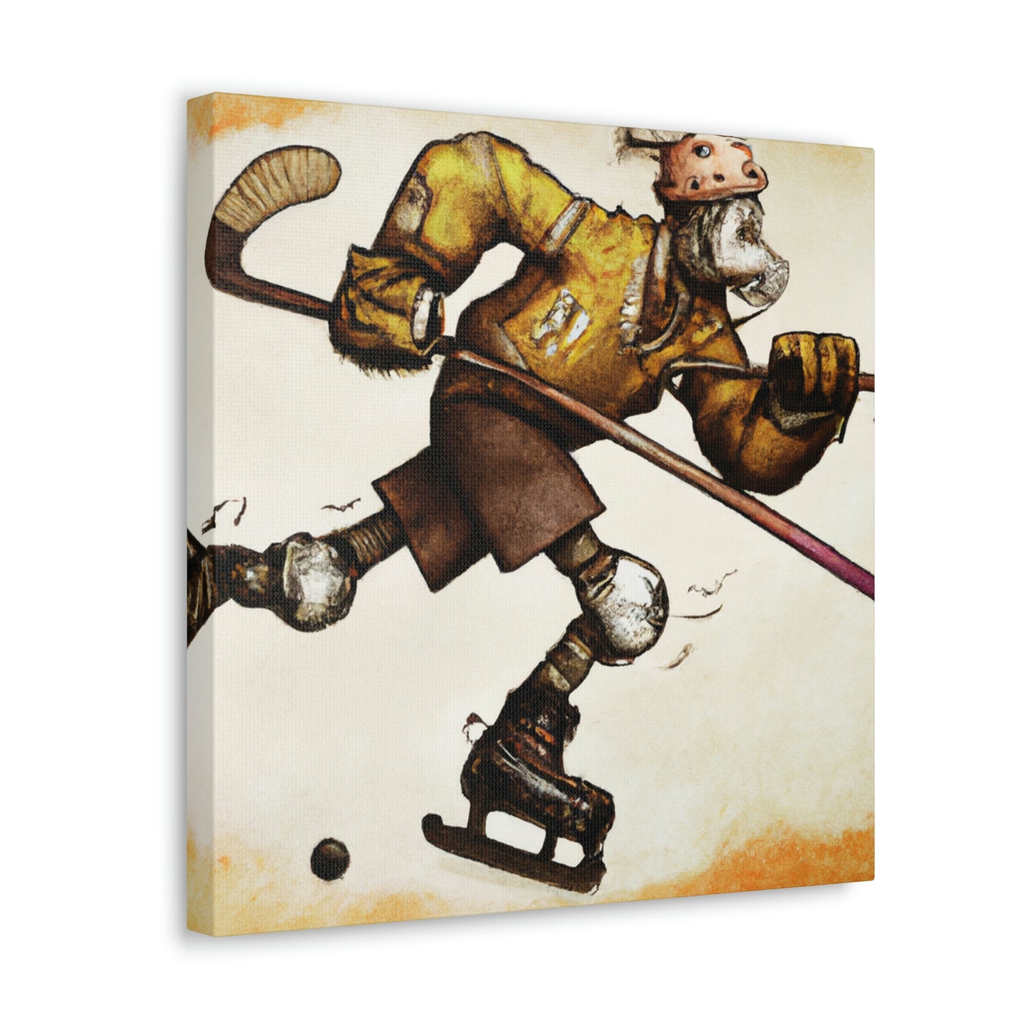 Hockey on Gears Wheels - Canvas