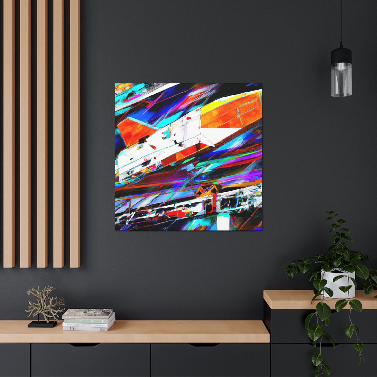 "Space Shuttle Fauvism" - Canvas