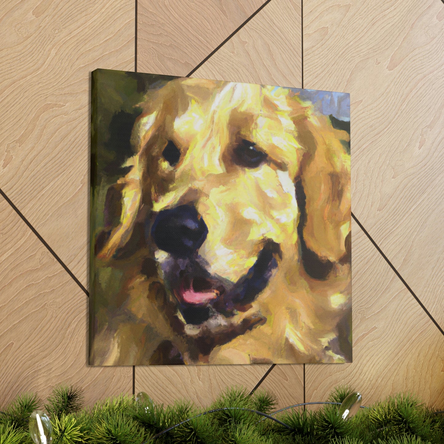 Golden Retriever Surrealism - Canvas