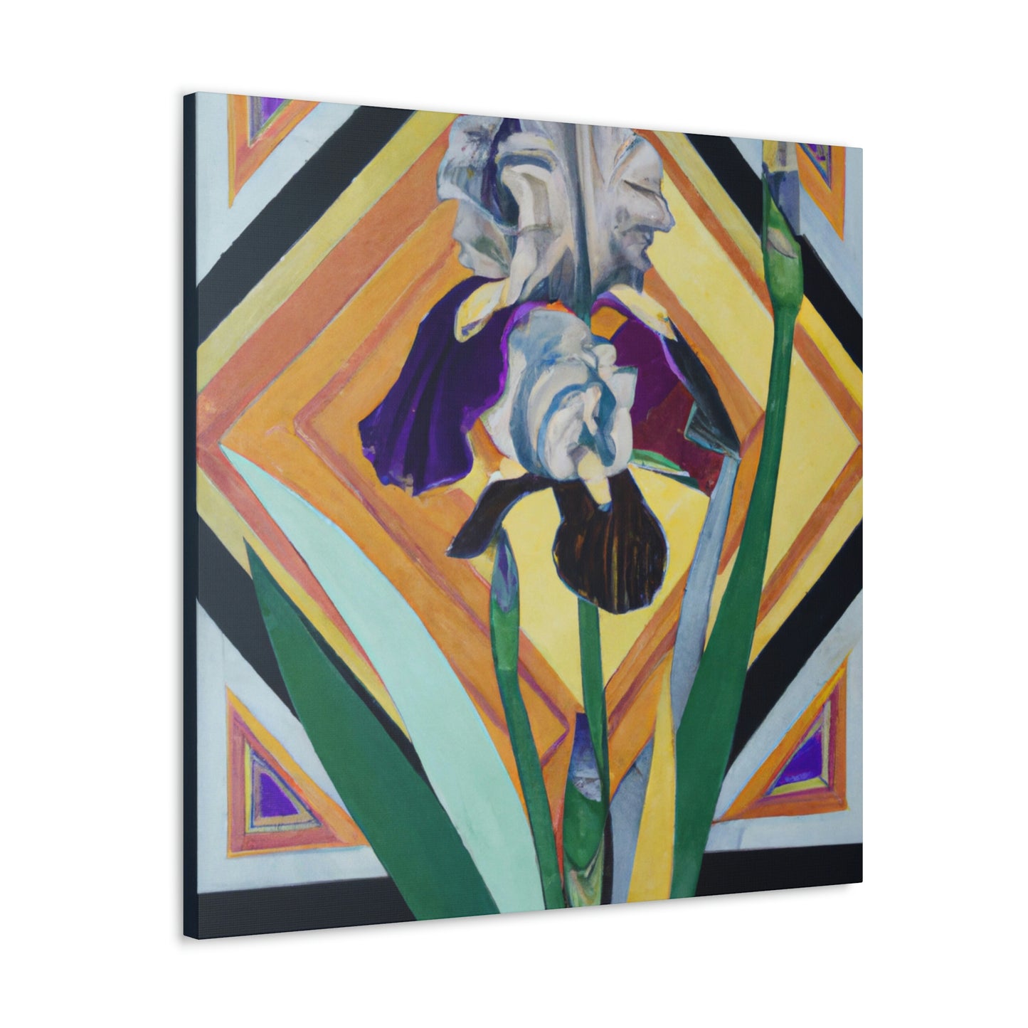 Iris, Glowing Gemstone - Canvas