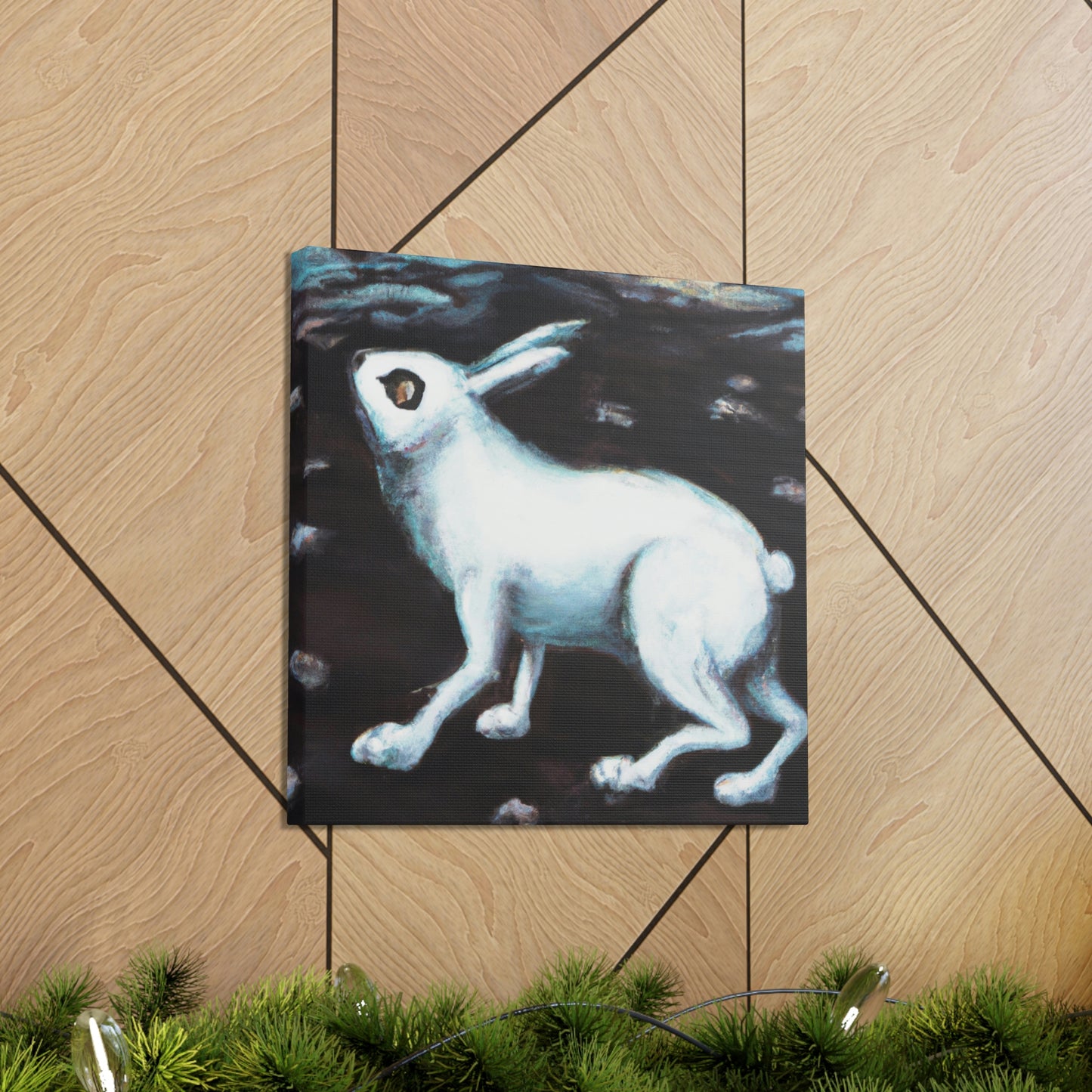 "Arctic Hare in Snow" - Canvas