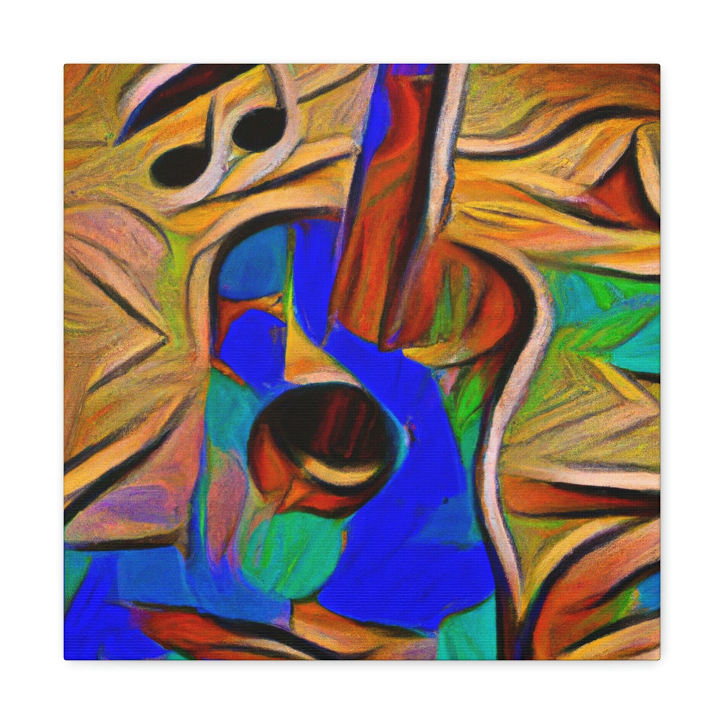 "Acoustic Guitar Resonance" - Canvas