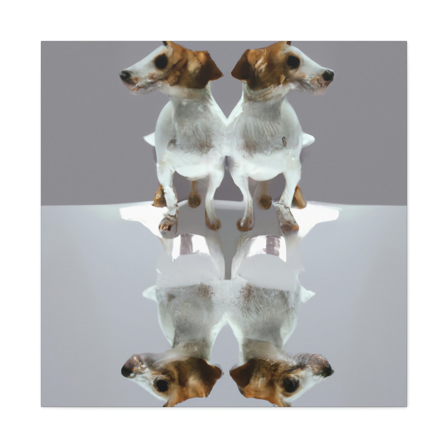 "Minimalist Jack Russell Pup" - Canvas