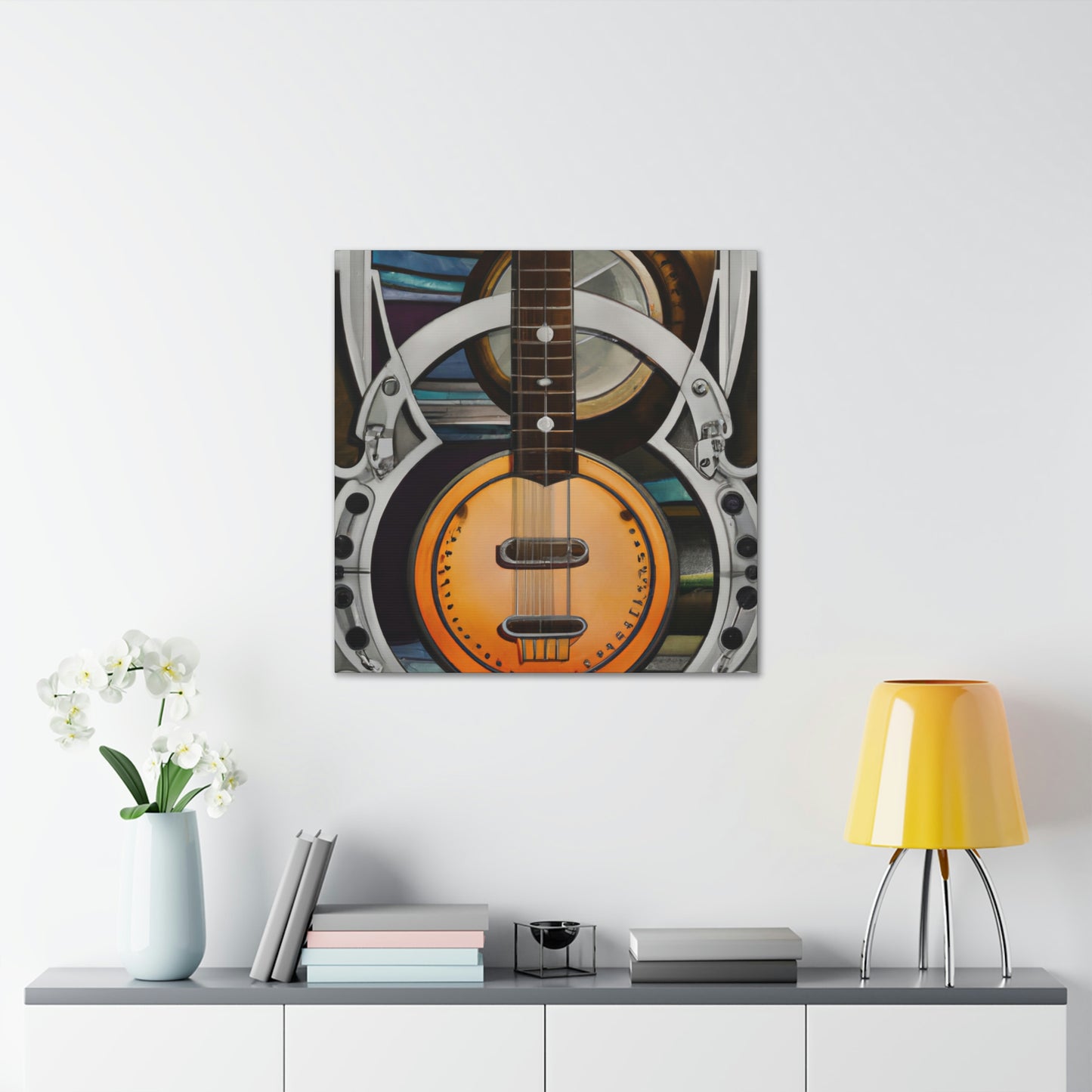 "Banjo in Art Deco" - Canvas