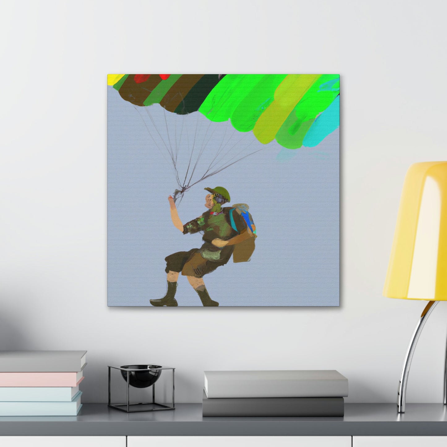 Paratrooper Fauvism Joy - Canvas