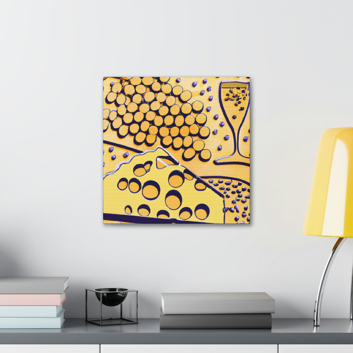 Cheese Grapes Mosaic - Canvas