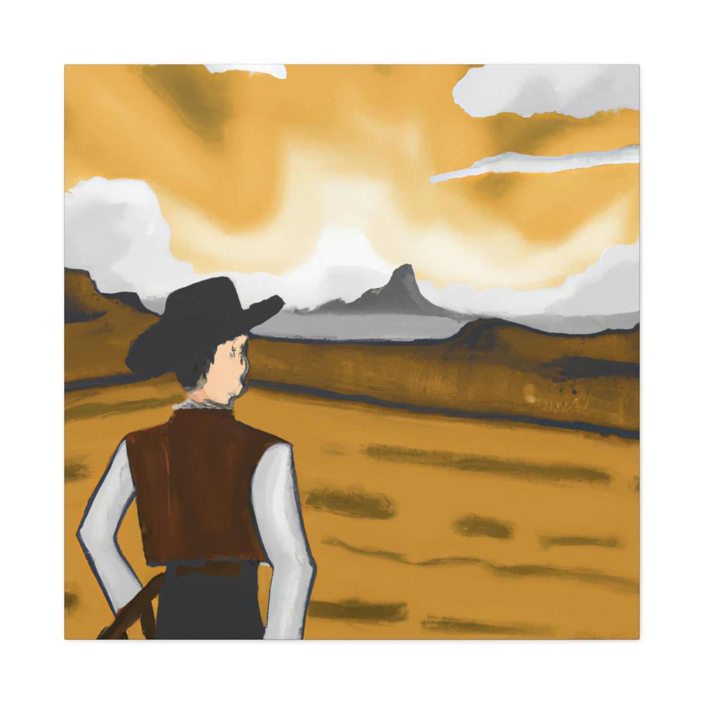 Rancher in Reflection - Canvas