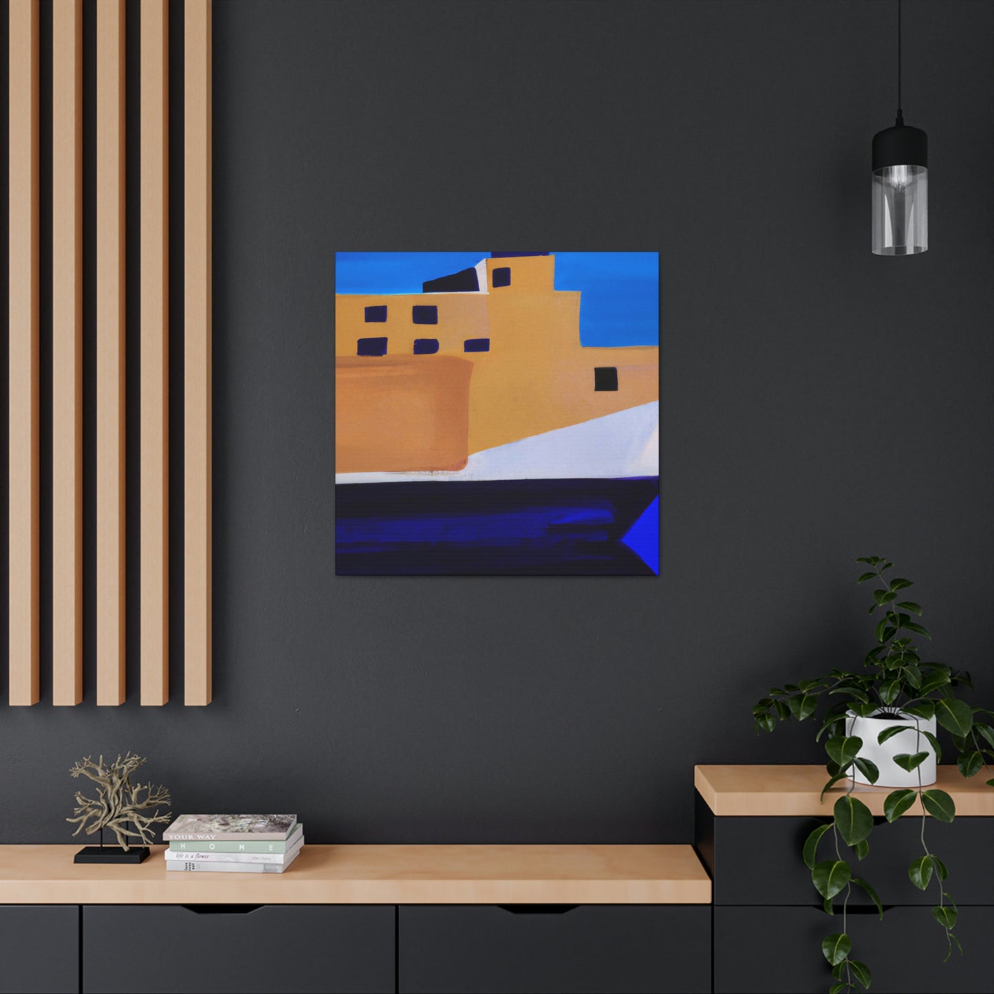 Ferry Minimalism Painting - Canvas