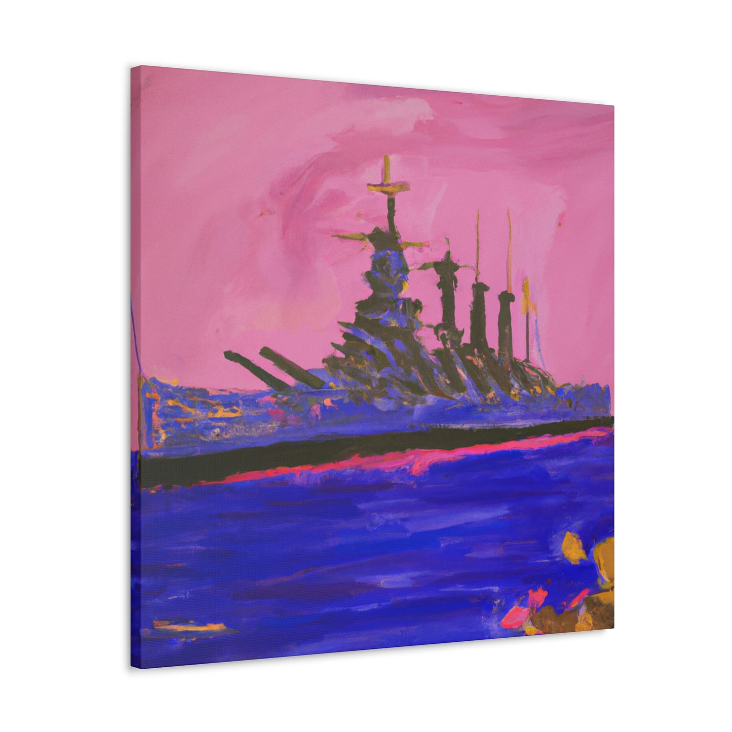 "Battleship in Fauvism" - Canvas