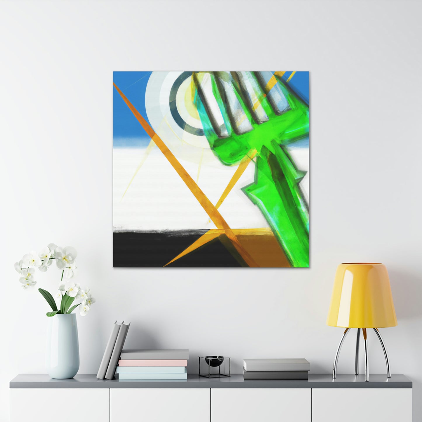 "Pitchfork in Art Deco" - Canvas