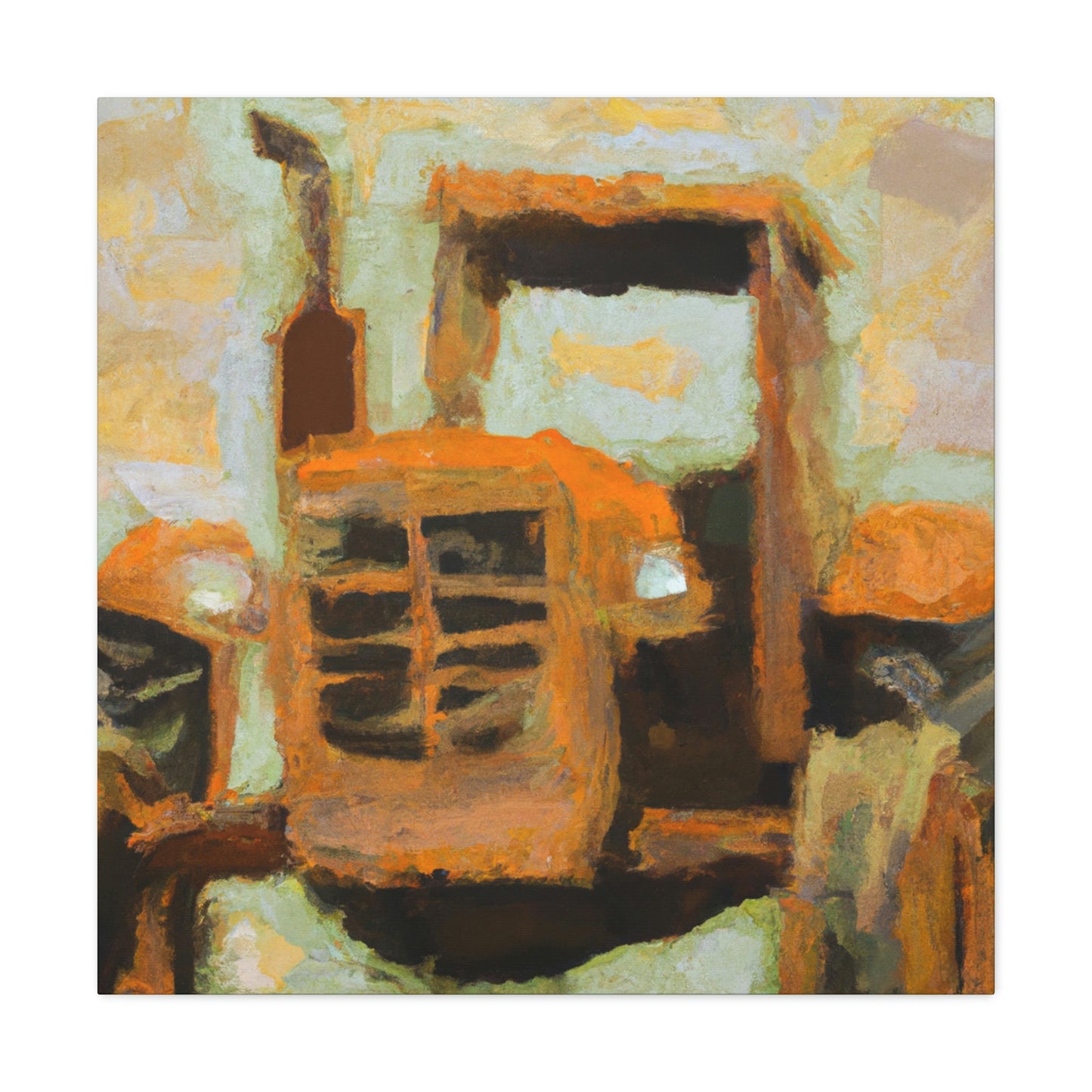 Tractor in the Wheat - Canvas