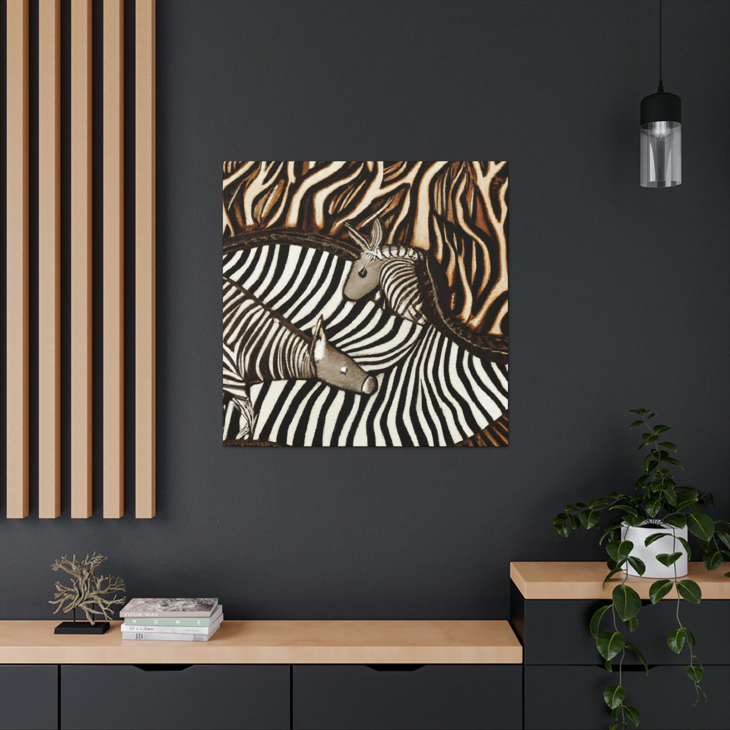 Zebra in Art Deco - Canvas