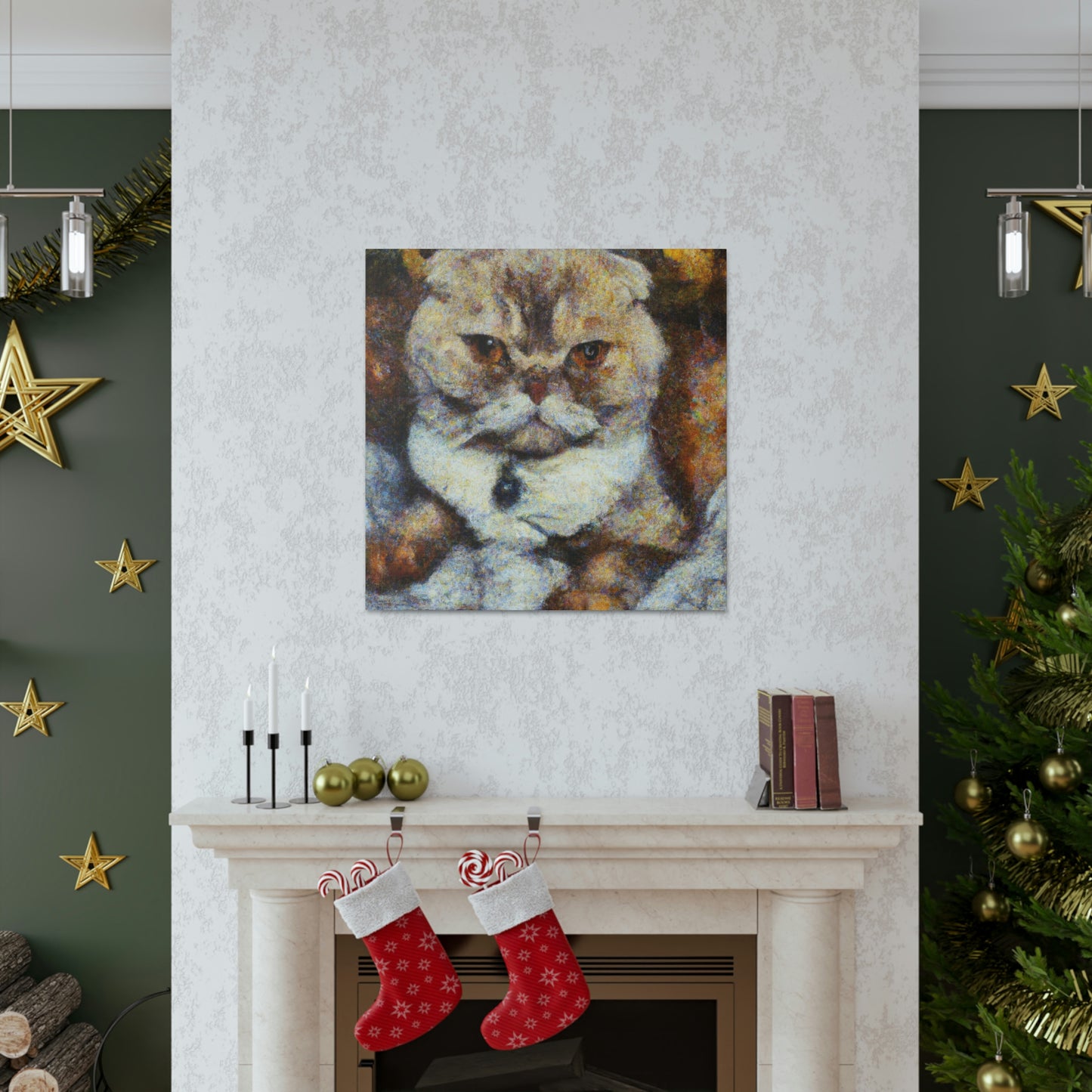 Scottish Fold Reflection - Canvas