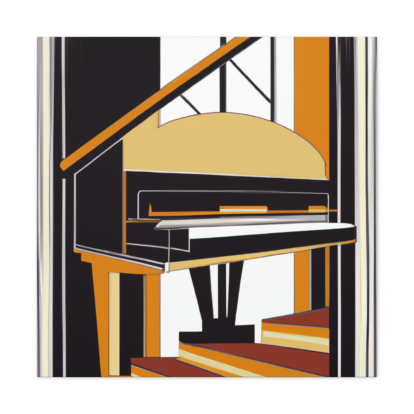 Piano's Artistic Lilt - Canvas