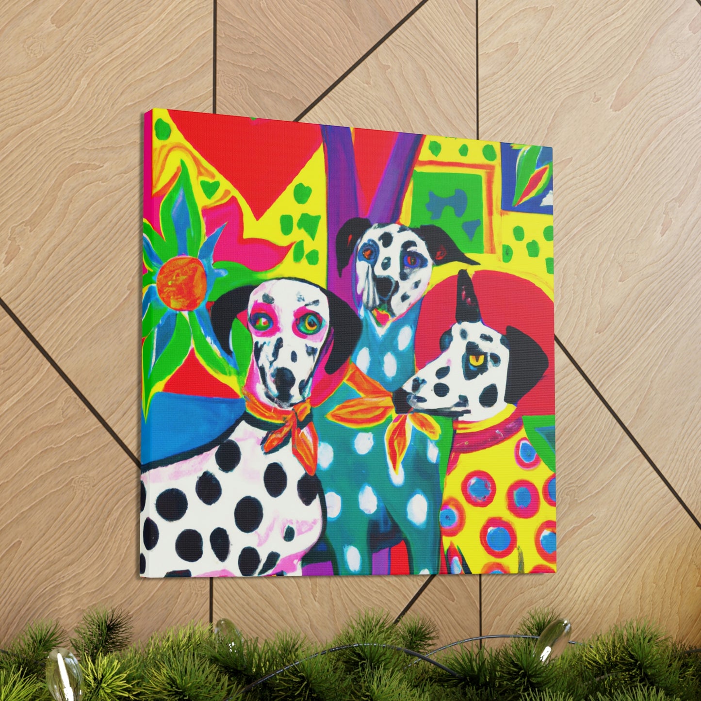 "Dalmatian in Deco" - Canvas