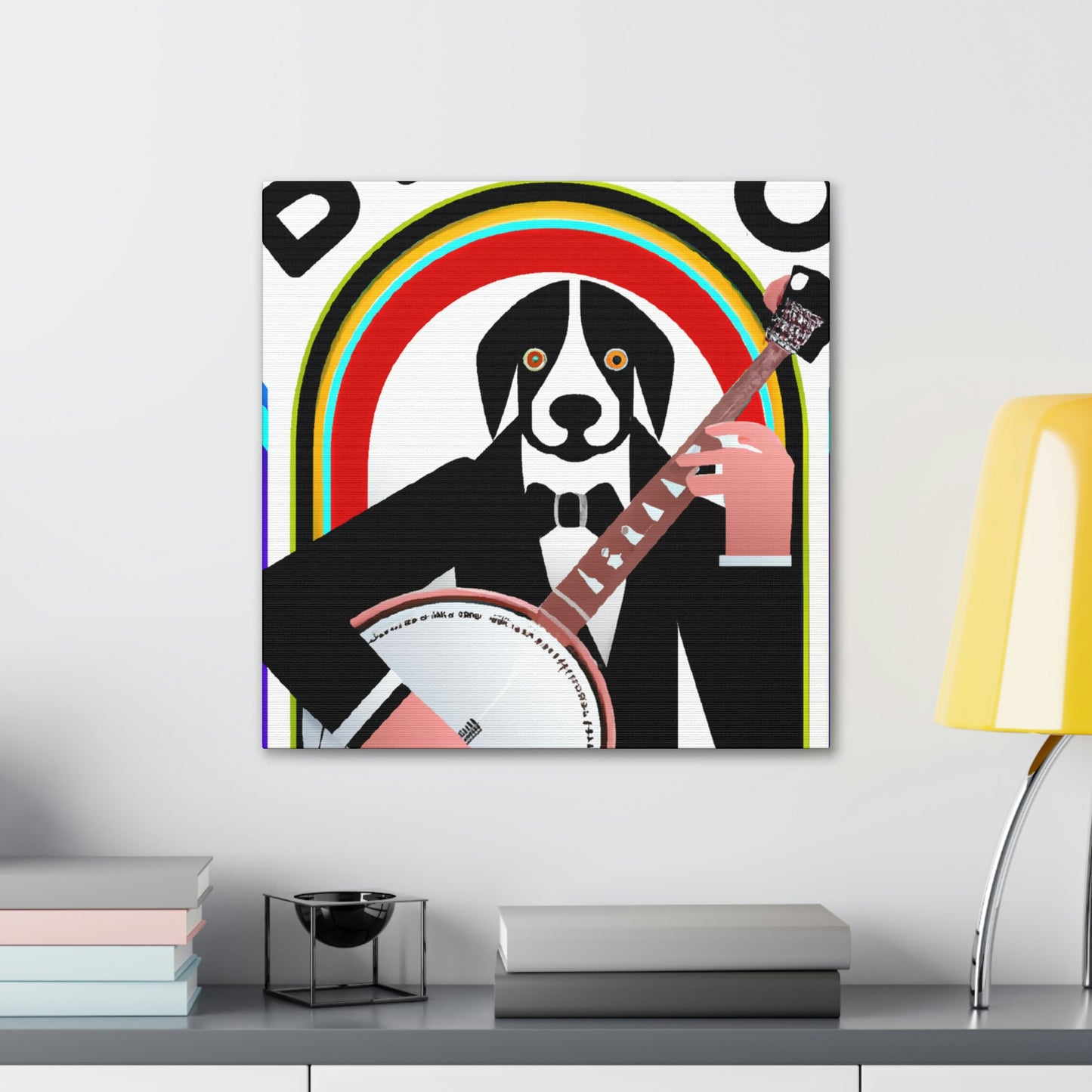 "Banjo Strumming Radiance" - Canvas