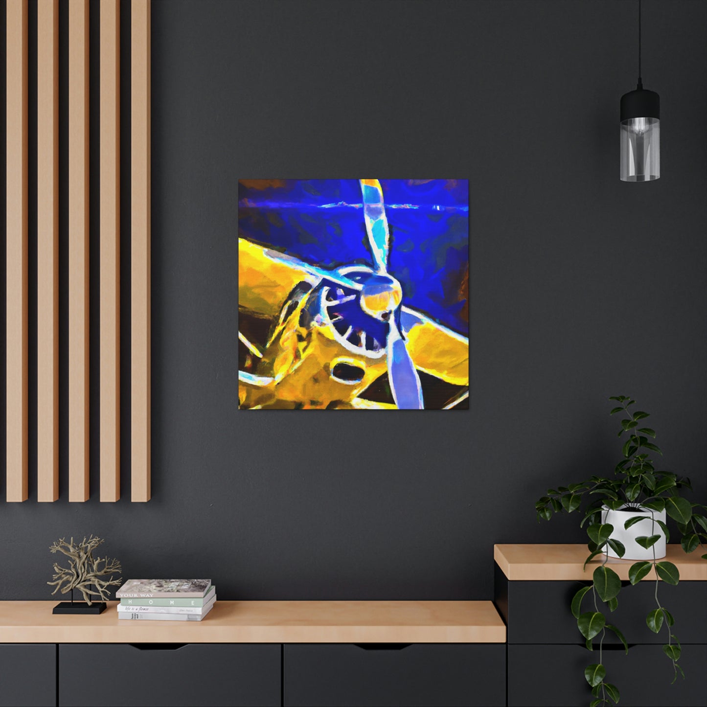 Vintage Airplane Reverie - Canvas