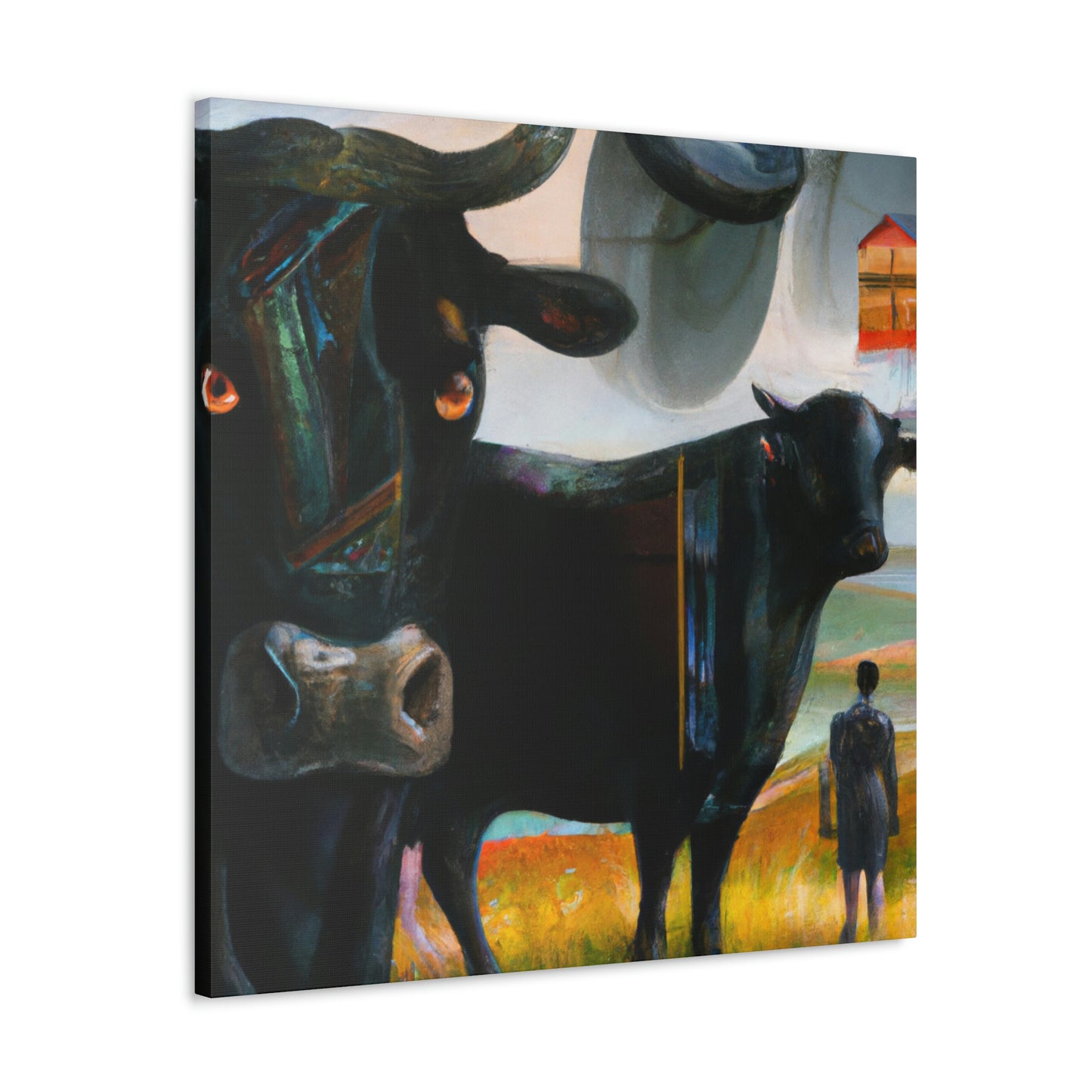 "Black Angus Dreamscape" - Canvas