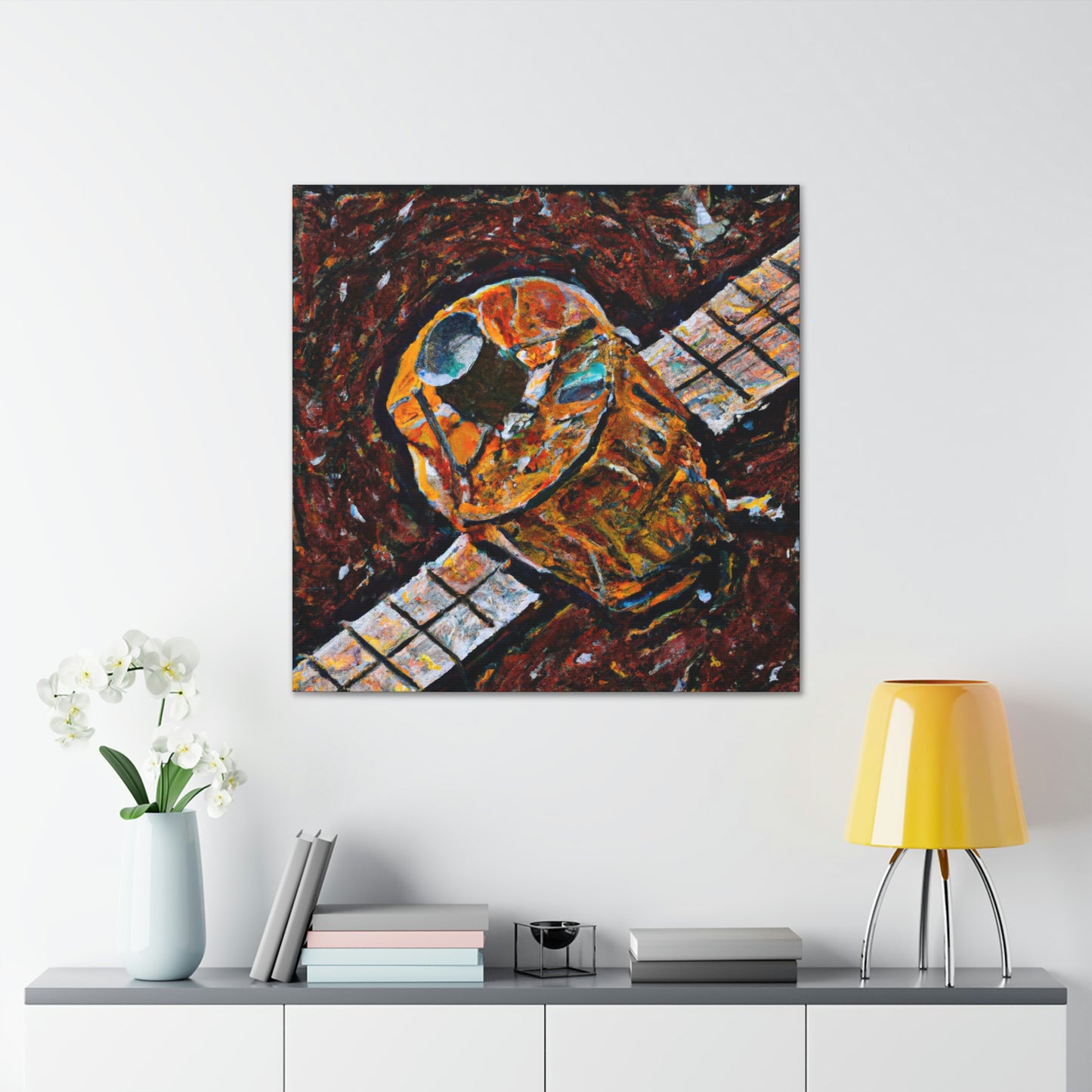 Satellite in Orbit Beauty - Canvas