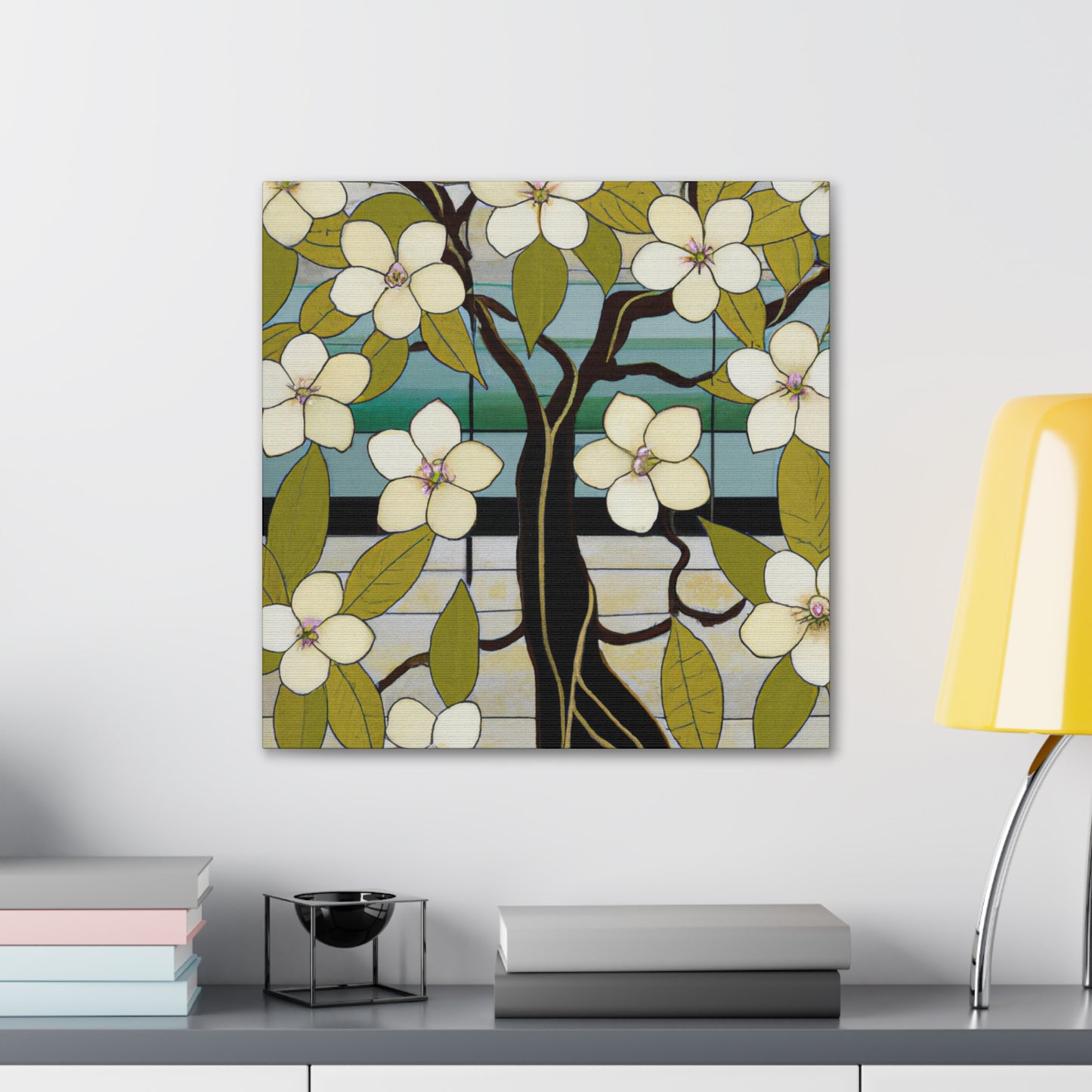 "Elegant Dogwood Bloom" - Canvas