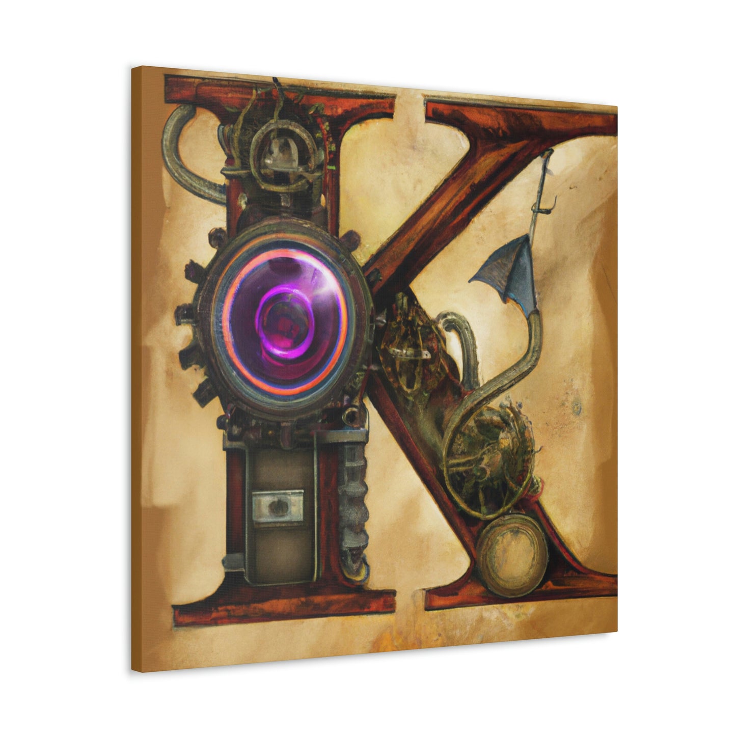 "Steampunk K. Portrait" - Canvas