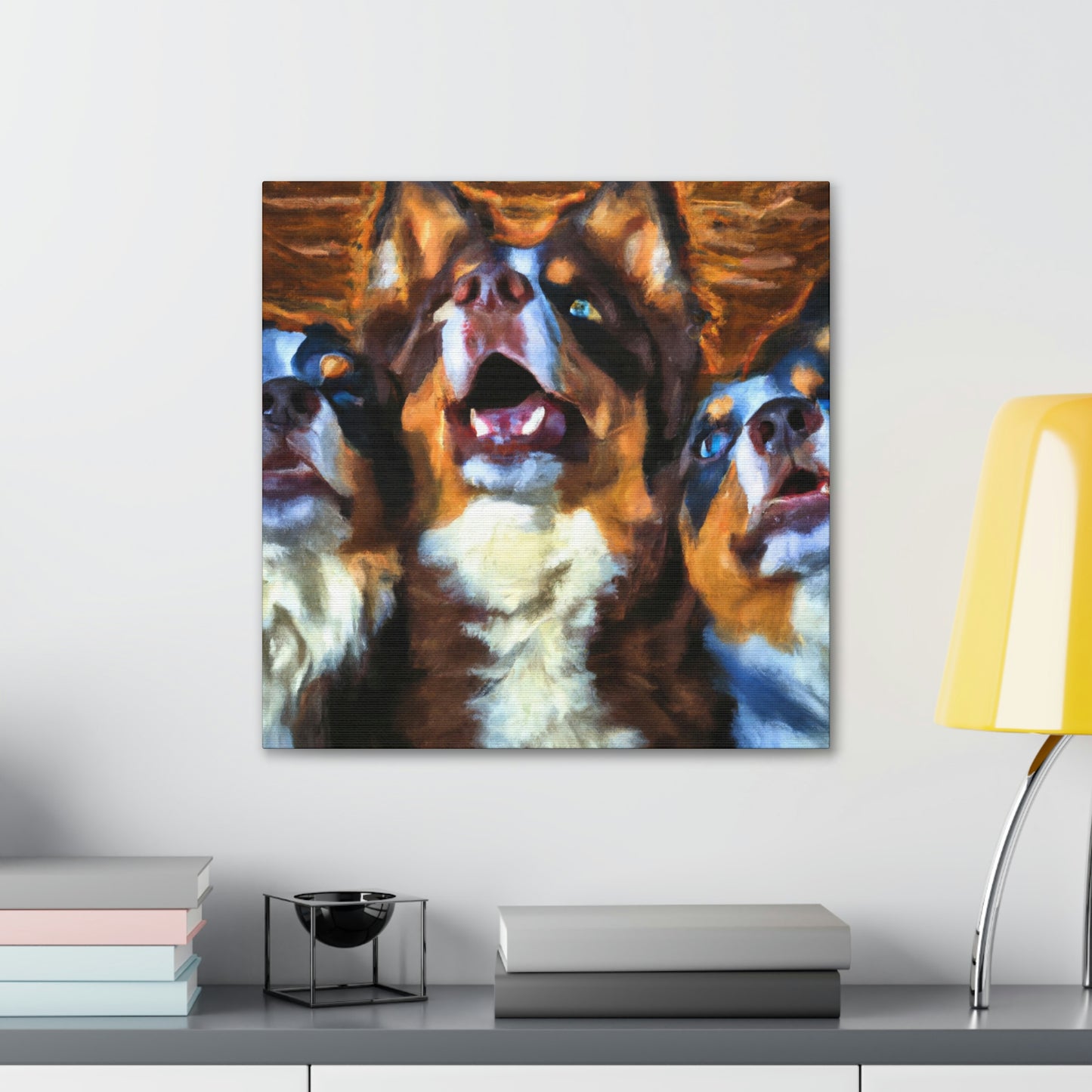 Aussie Shepherd Majesty - Canvas