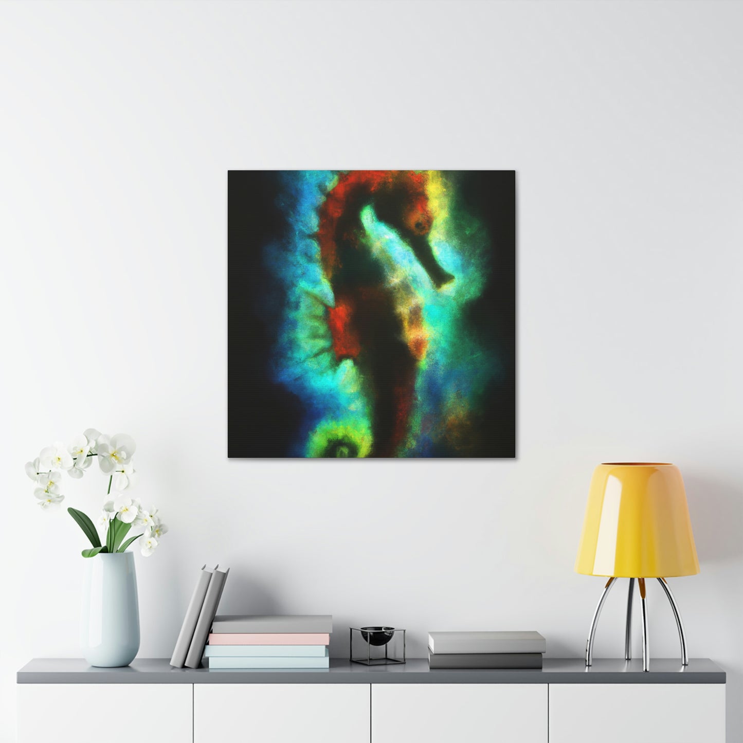 "Sea Horse Rising Up" - Canvas