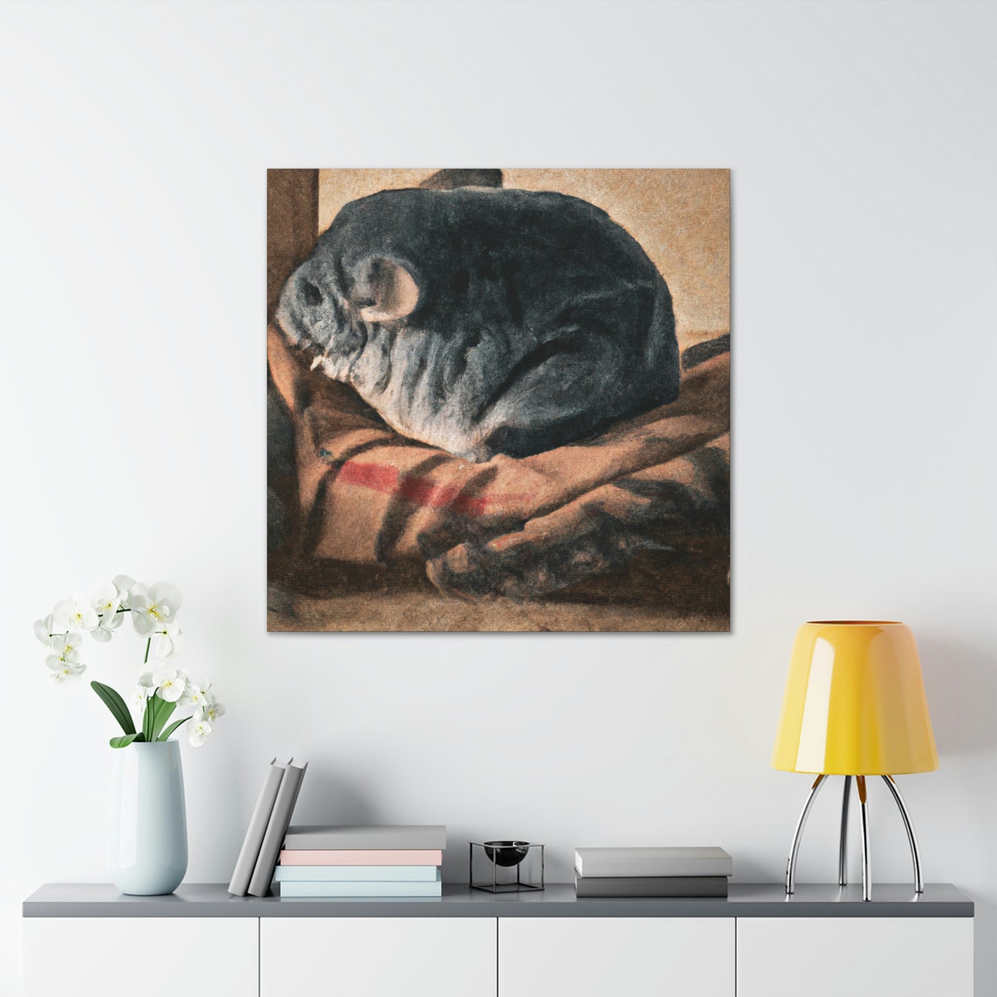 "Chinchilla in Dreamscapes" - Canvas